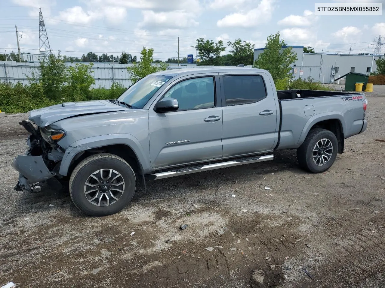 2021 Toyota Tacoma Double Cab VIN: 5TFDZ5BN5MX055862 Lot: 65150774