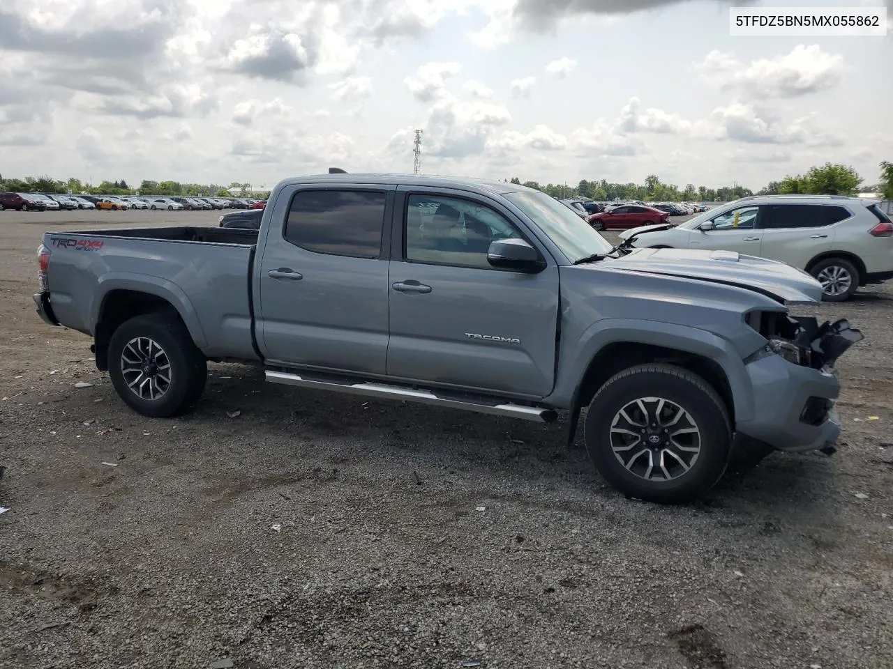 2021 Toyota Tacoma Double Cab VIN: 5TFDZ5BN5MX055862 Lot: 65150774