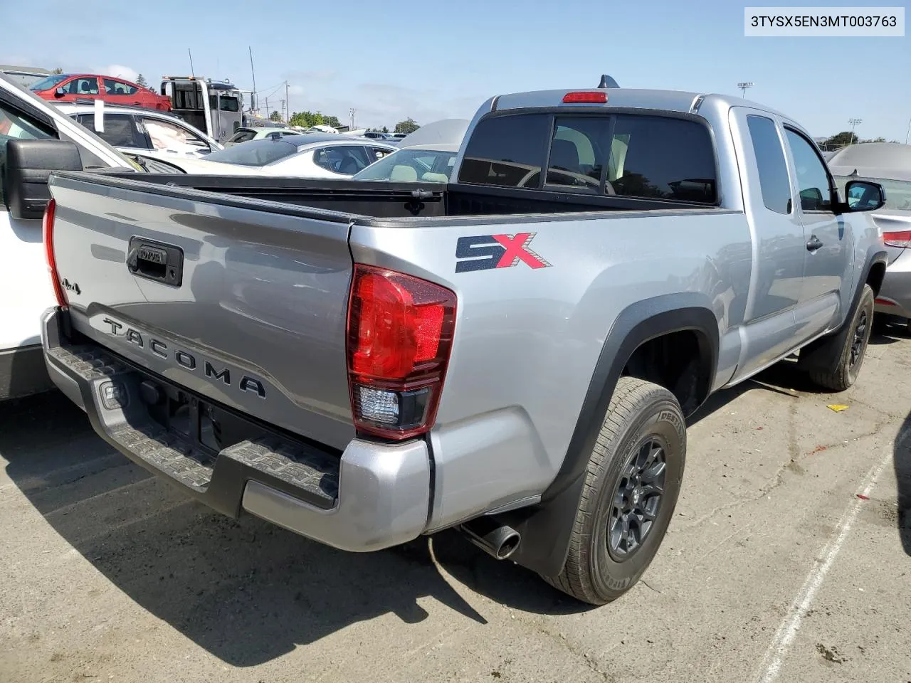 2021 Toyota Tacoma Access Cab VIN: 3TYSX5EN3MT003763 Lot: 65151483