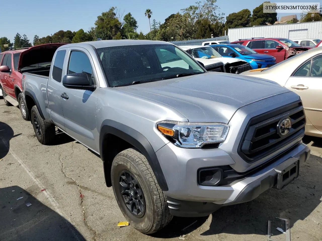 2021 Toyota Tacoma Access Cab VIN: 3TYSX5EN3MT003763 Lot: 65151483