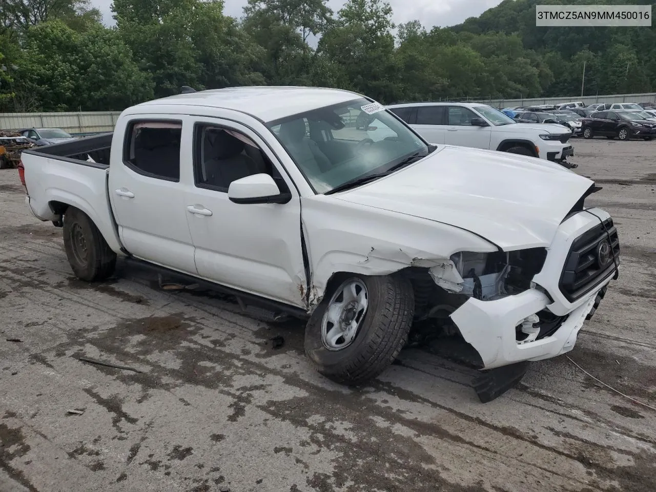 2021 Toyota Tacoma Double Cab VIN: 3TMCZ5AN9MM450016 Lot: 65556364