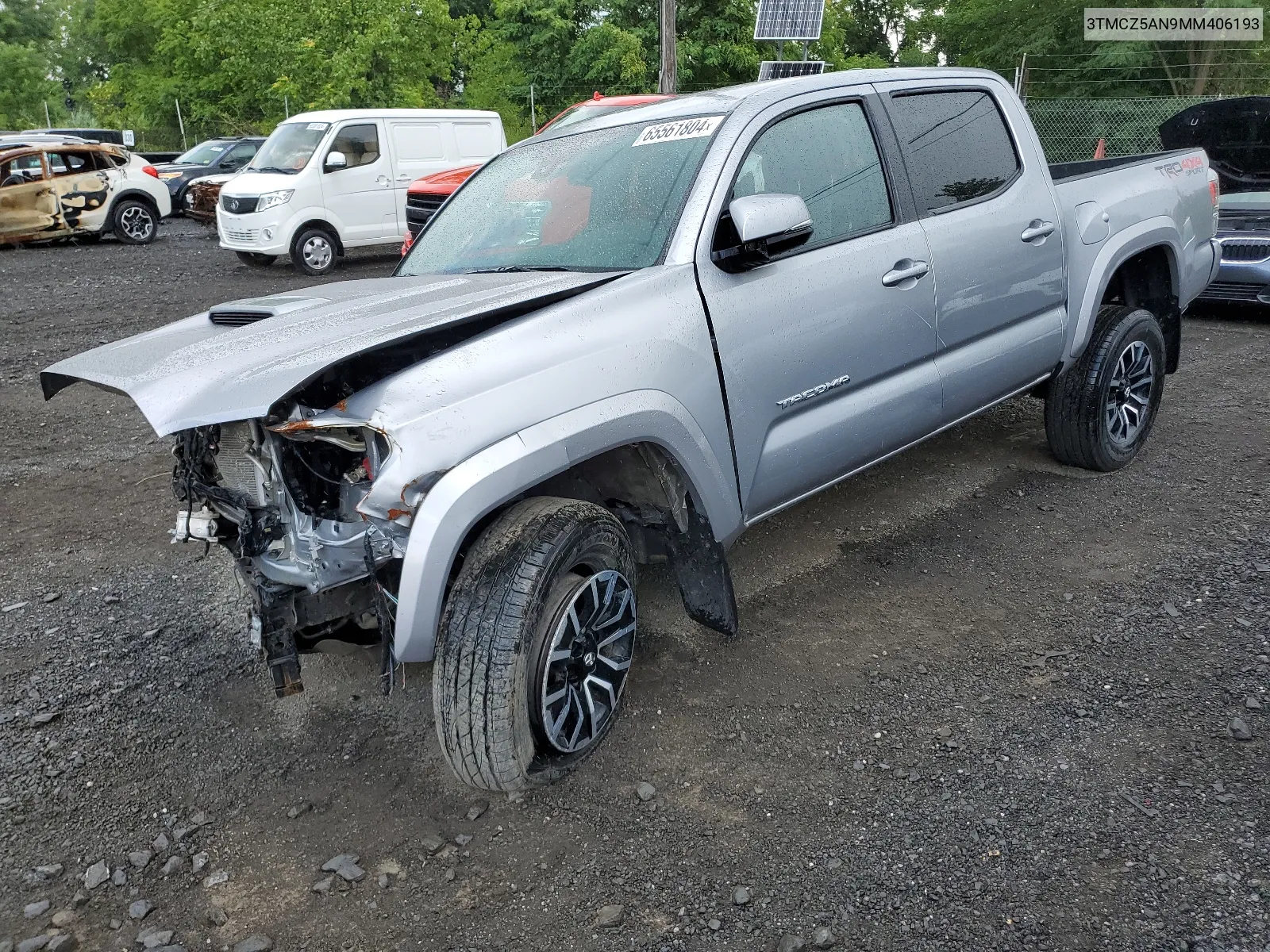 2021 Toyota Tacoma Double Cab VIN: 3TMCZ5AN9MM406193 Lot: 65561804