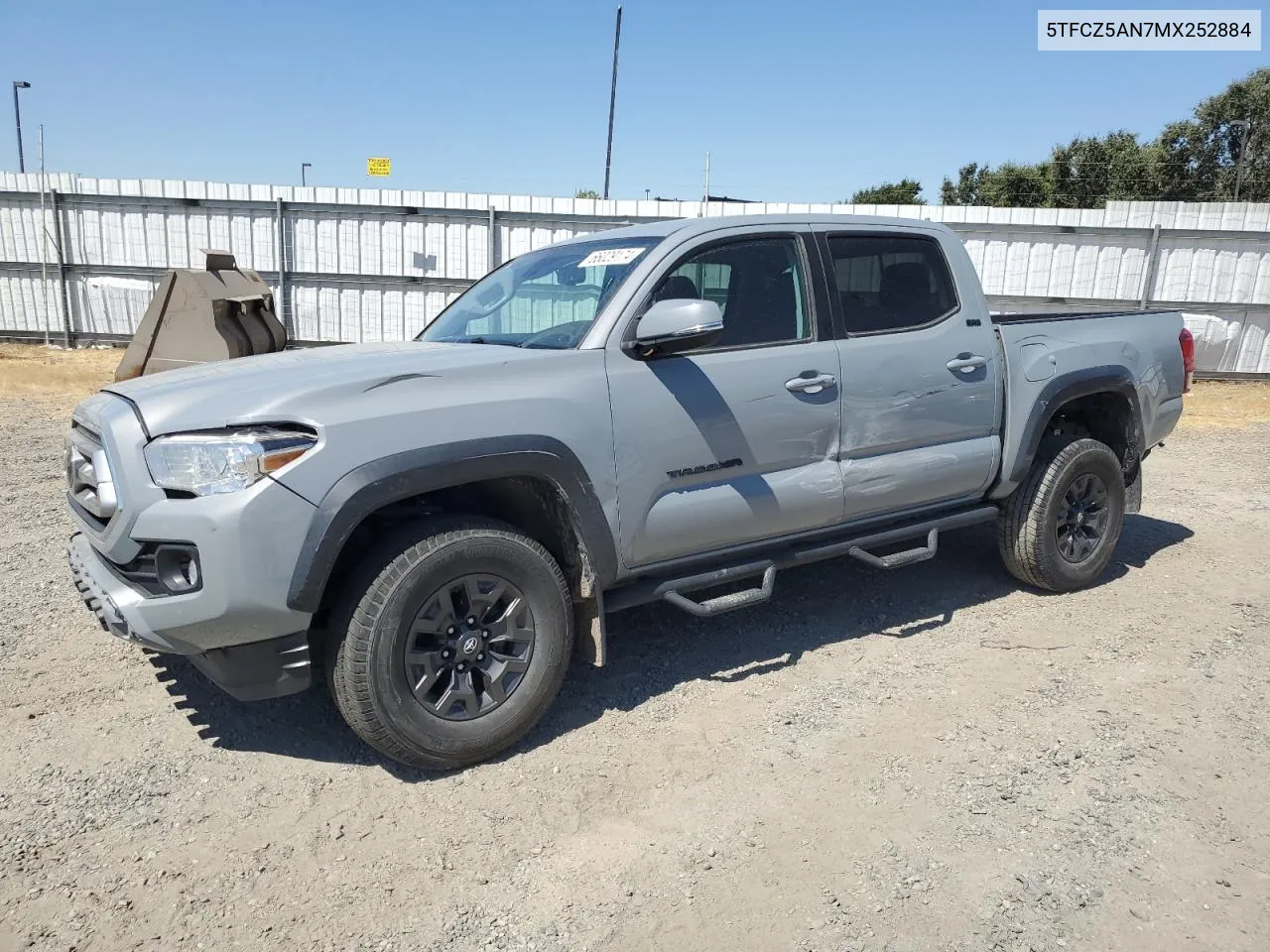 2021 Toyota Tacoma Double Cab VIN: 5TFCZ5AN7MX252884 Lot: 66029174