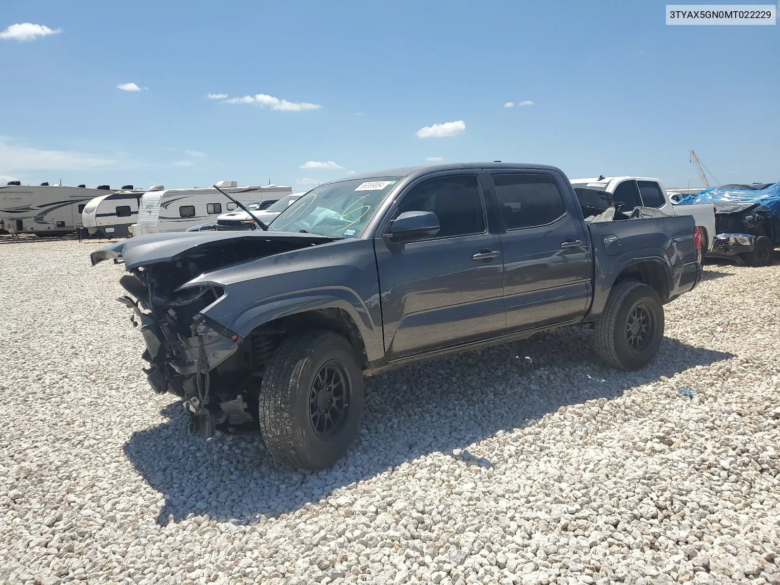 2021 Toyota Tacoma Double Cab VIN: 3TYAX5GN0MT022229 Lot: 66369084