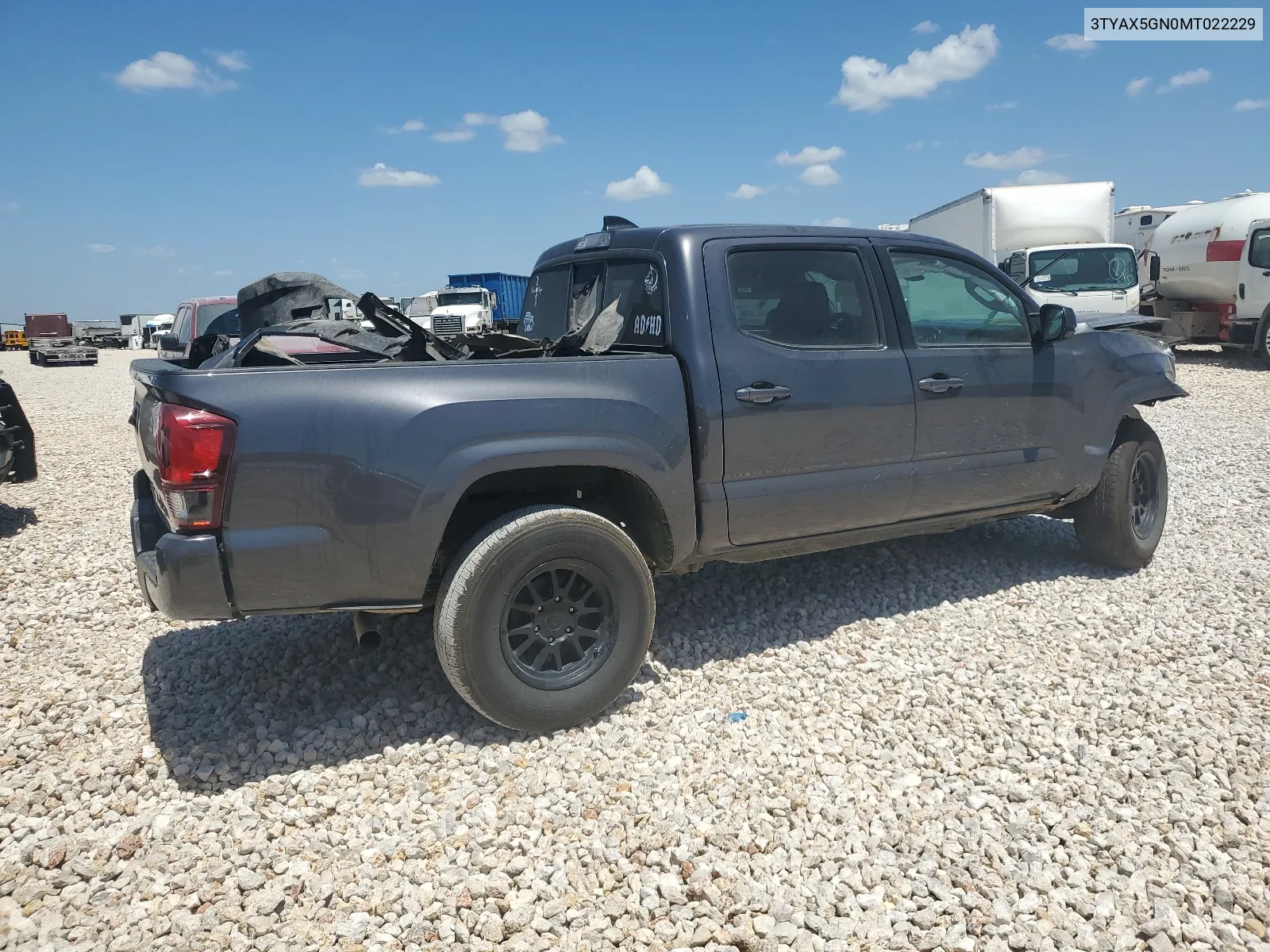 2021 Toyota Tacoma Double Cab VIN: 3TYAX5GN0MT022229 Lot: 66369084