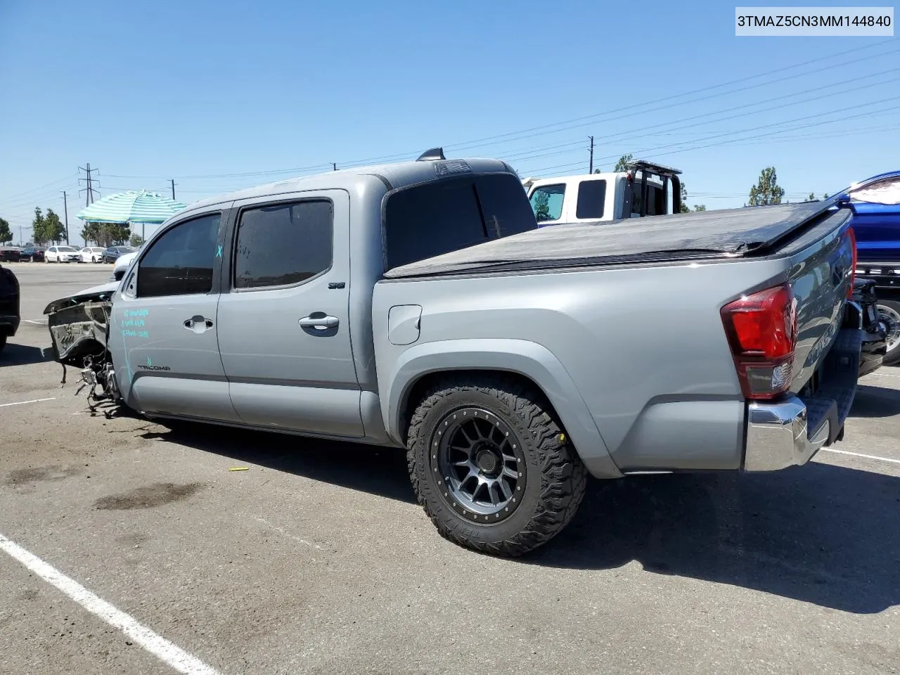 2021 Toyota Tacoma Double Cab VIN: 3TMAZ5CN3MM144840 Lot: 66999904