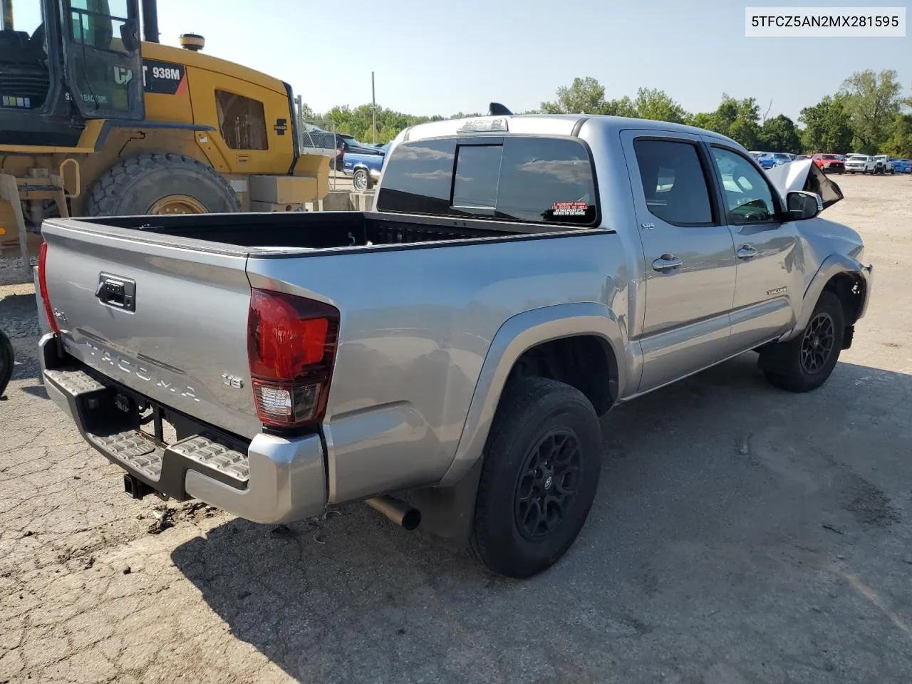 2021 Toyota Tacoma Double Cab VIN: 5TFCZ5AN2MX281595 Lot: 67800634