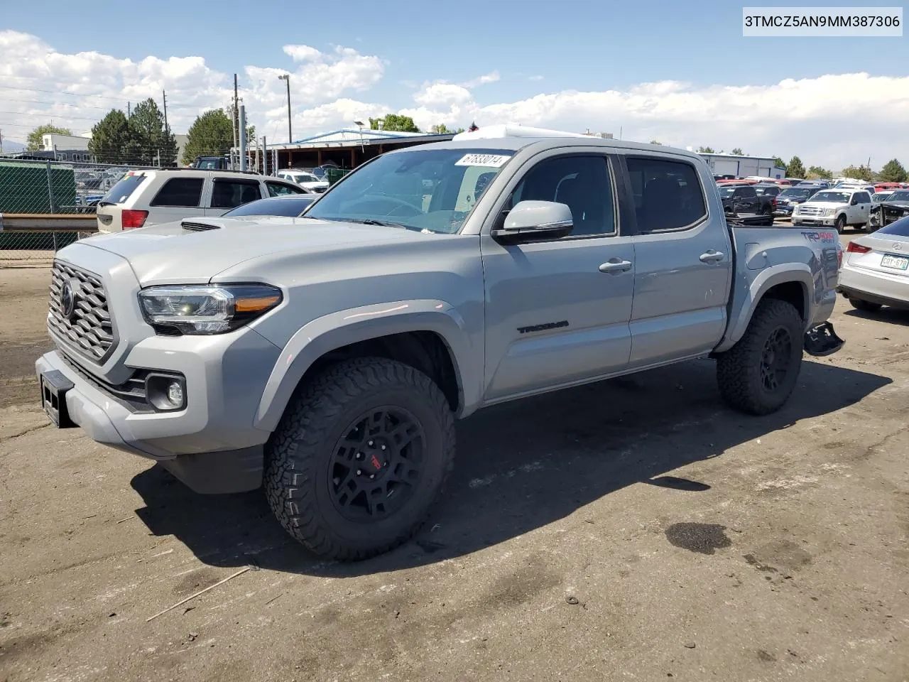 3TMCZ5AN9MM387306 2021 Toyota Tacoma Double Cab