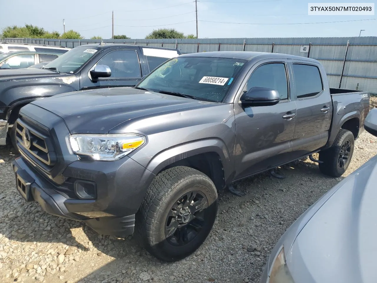 2021 Toyota Tacoma Double Cab VIN: 3TYAX5GN7MT020493 Lot: 68058214