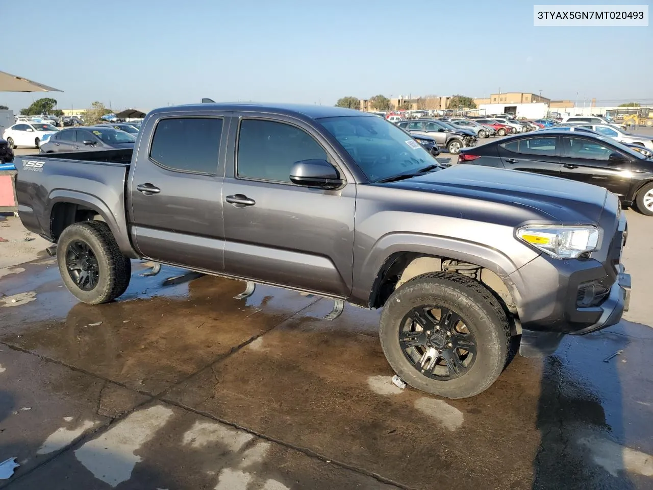 2021 Toyota Tacoma Double Cab VIN: 3TYAX5GN7MT020493 Lot: 68058214