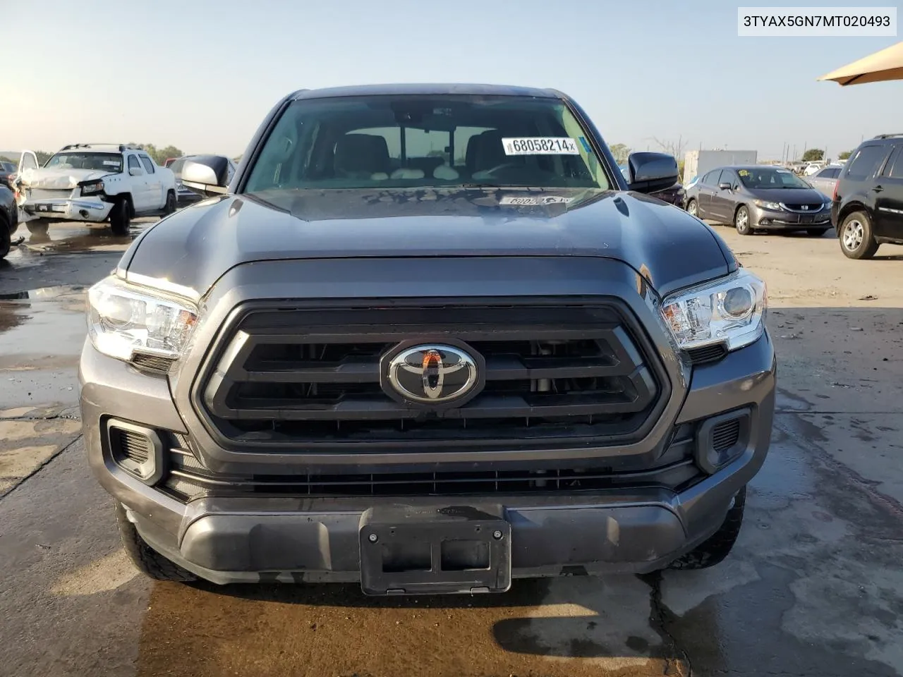 2021 Toyota Tacoma Double Cab VIN: 3TYAX5GN7MT020493 Lot: 68058214