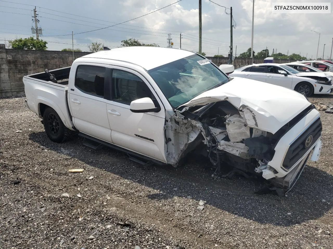 2021 Toyota Tacoma Double Cab VIN: 5TFAZ5CN0MX100918 Lot: 68403784