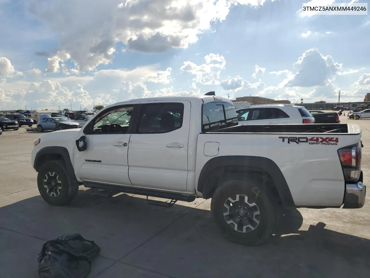 2021 Toyota Tacoma Double Cab VIN: 3TMCZ5ANXMM449246 Lot: 69285824