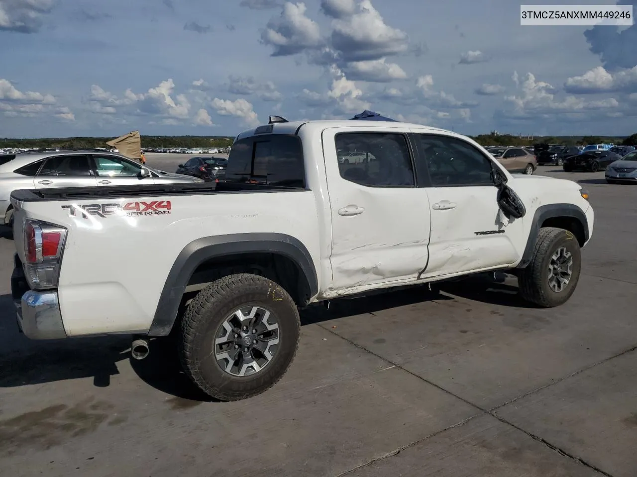 2021 Toyota Tacoma Double Cab VIN: 3TMCZ5ANXMM449246 Lot: 69285824