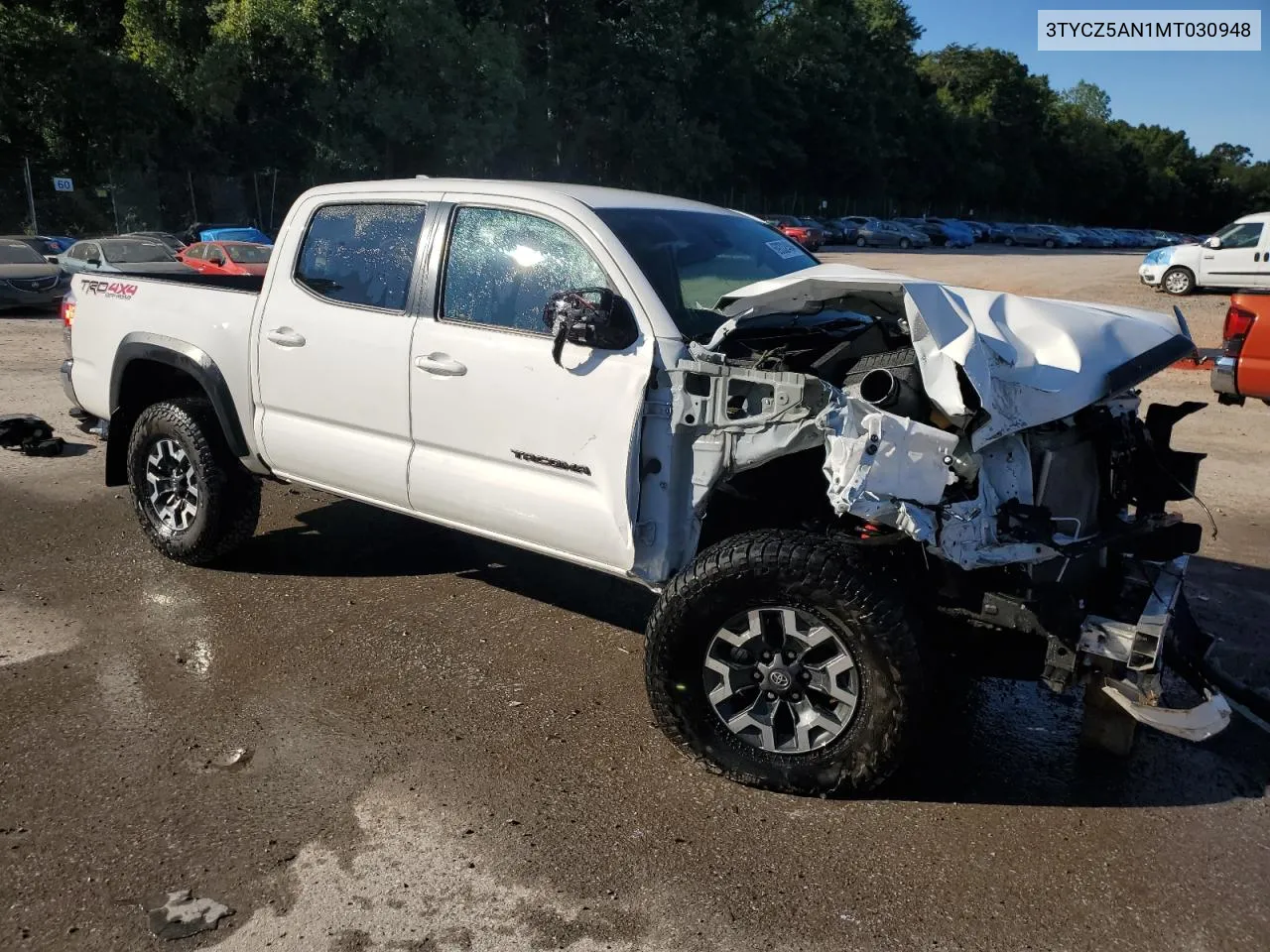 2021 Toyota Tacoma Double Cab VIN: 3TYCZ5AN1MT030948 Lot: 69332404