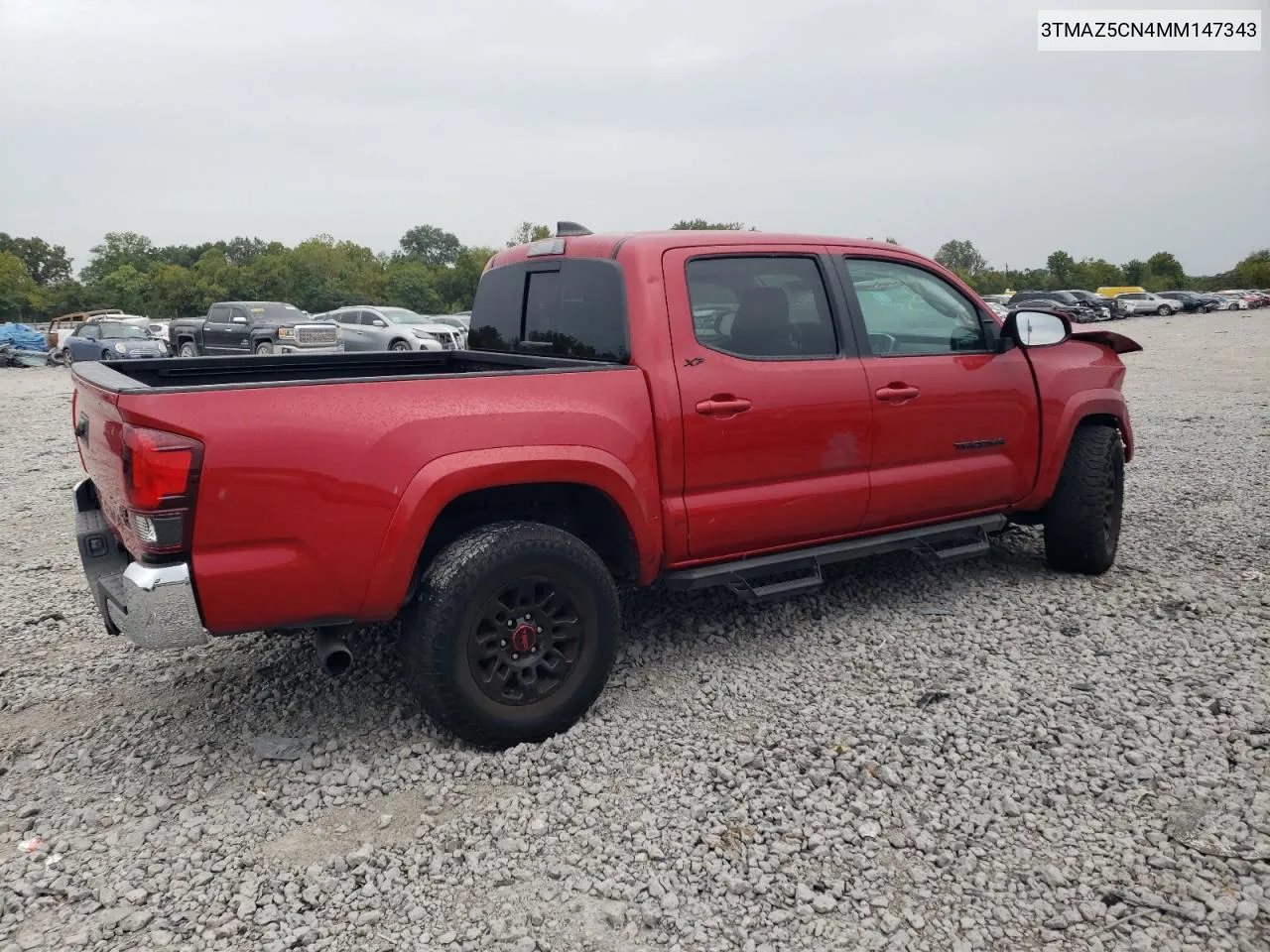 2021 Toyota Tacoma Double Cab VIN: 3TMAZ5CN4MM147343 Lot: 69974044