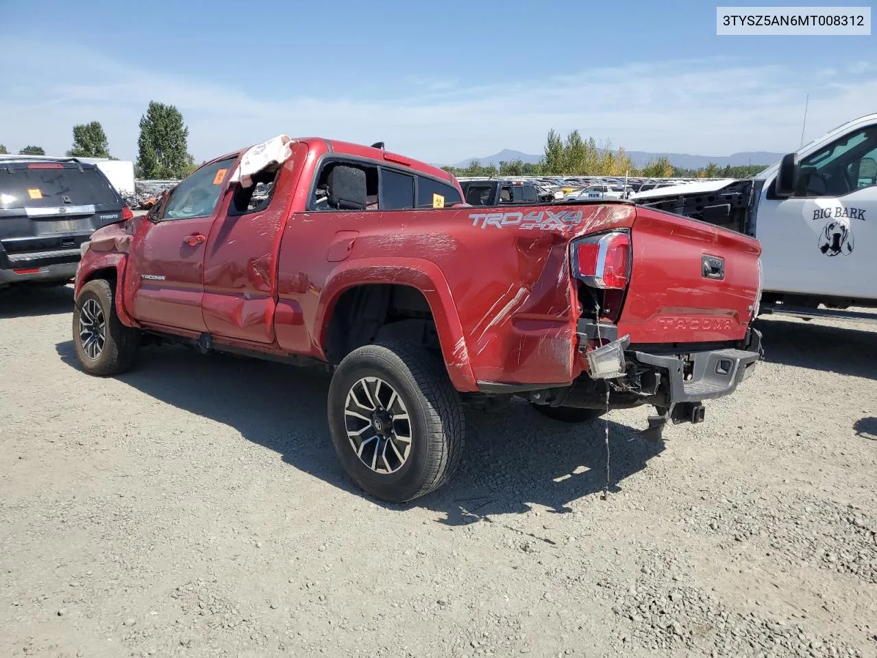 3TYSZ5AN6MT008312 2021 Toyota Tacoma Access Cab