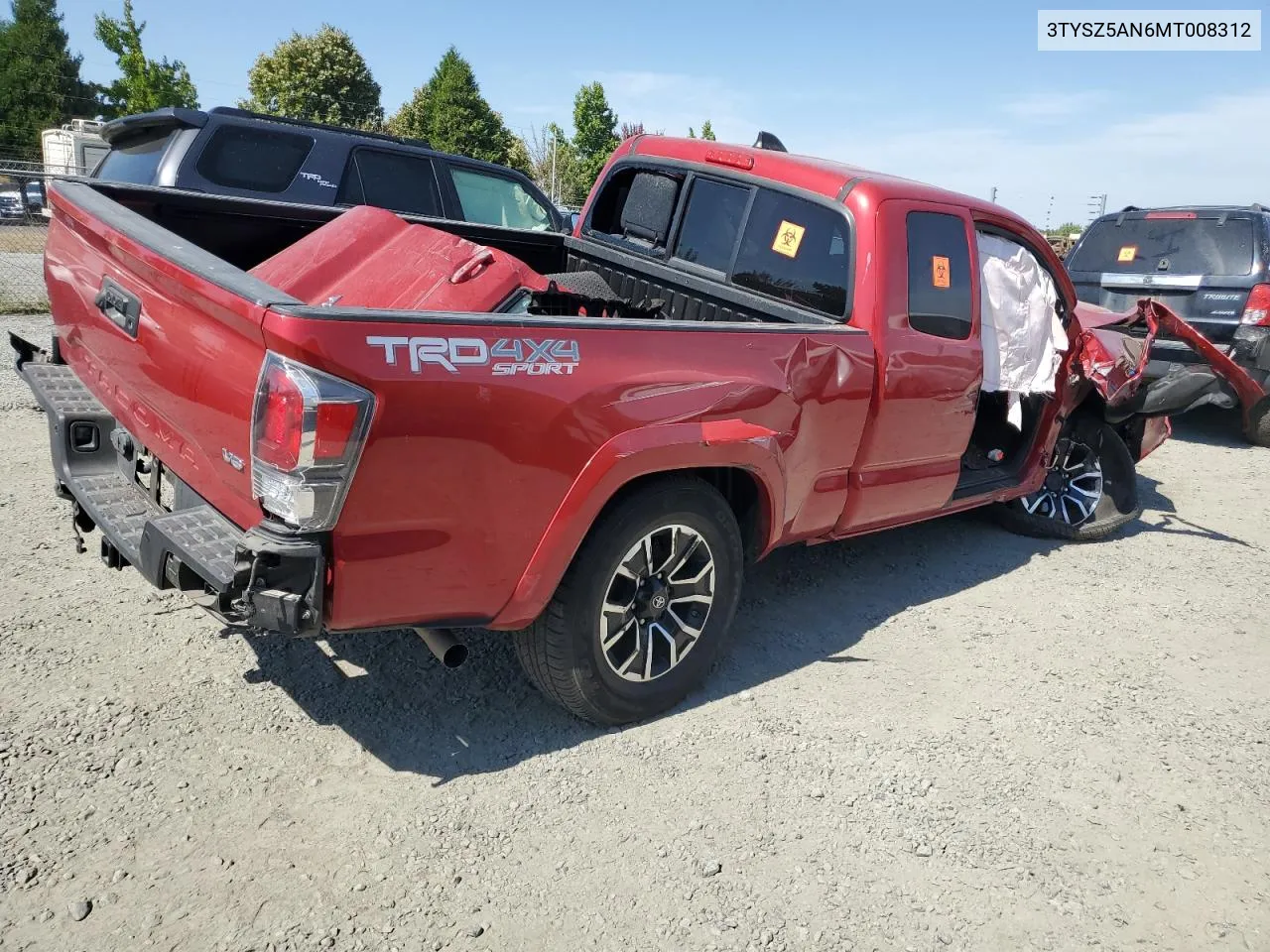 3TYSZ5AN6MT008312 2021 Toyota Tacoma Access Cab