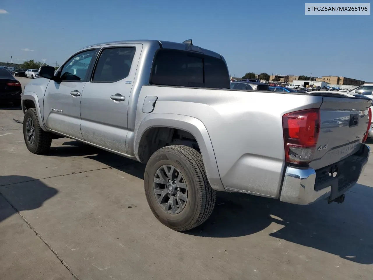 2021 Toyota Tacoma Double Cab VIN: 5TFCZ5AN7MX265196 Lot: 70497834