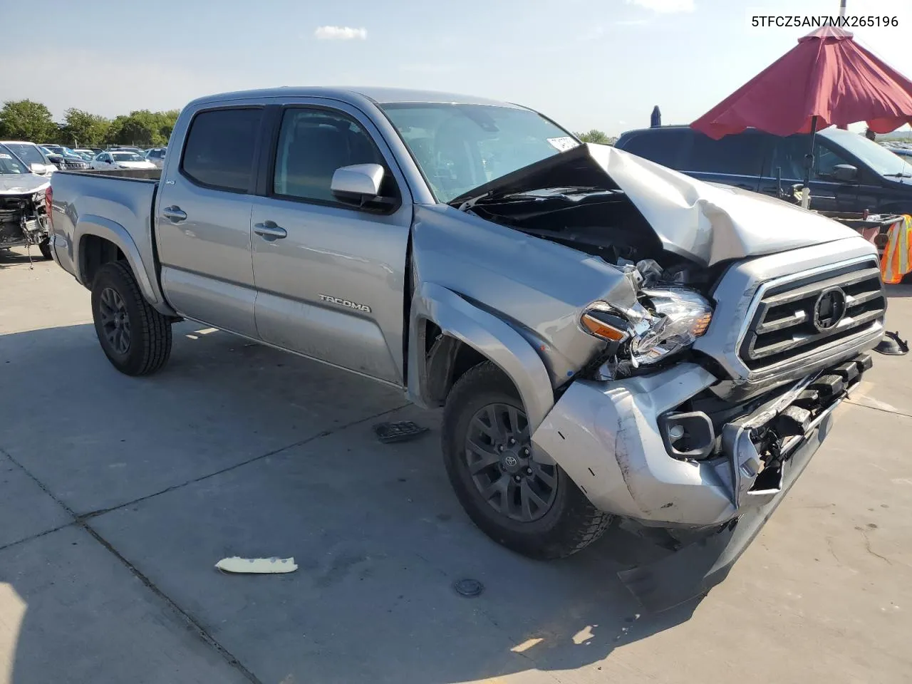 2021 Toyota Tacoma Double Cab VIN: 5TFCZ5AN7MX265196 Lot: 70497834