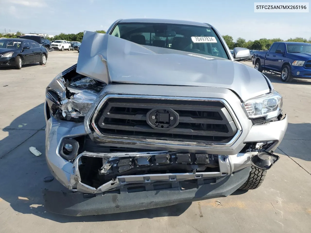 2021 Toyota Tacoma Double Cab VIN: 5TFCZ5AN7MX265196 Lot: 70497834