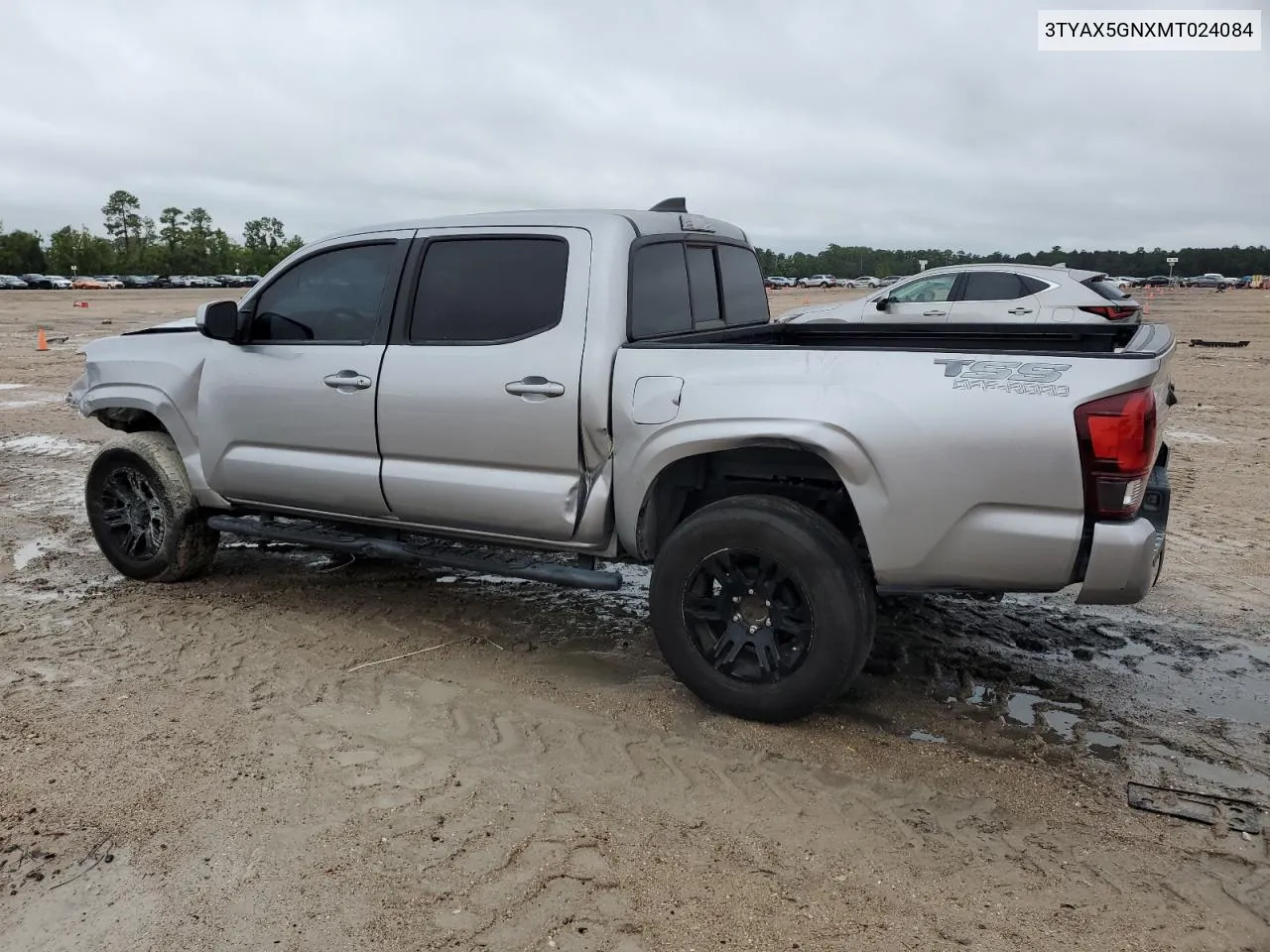 2021 Toyota Tacoma Double Cab VIN: 3TYAX5GNXMT024084 Lot: 70611744