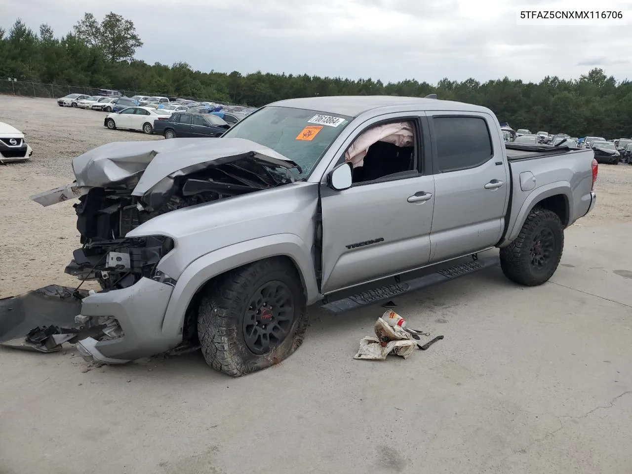 2021 Toyota Tacoma Double Cab VIN: 5TFAZ5CNXMX116706 Lot: 70613864