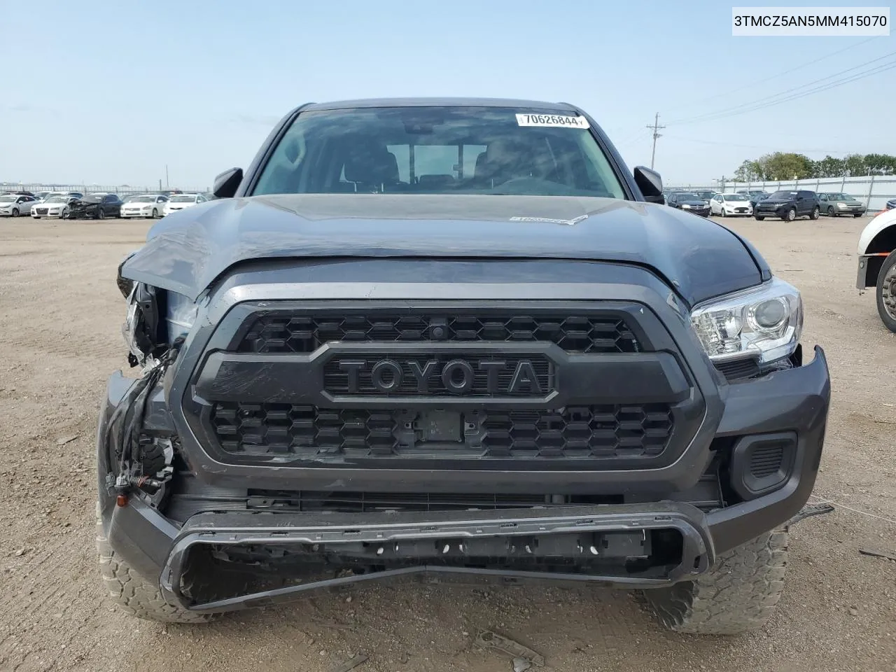 2021 Toyota Tacoma Double Cab VIN: 3TMCZ5AN5MM415070 Lot: 70626844