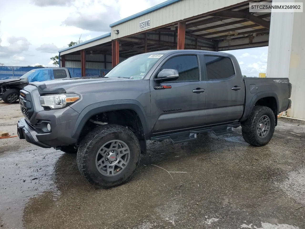 2021 Toyota Tacoma Double Cab VIN: 5TFCZ5AN8MX268902 Lot: 70691814