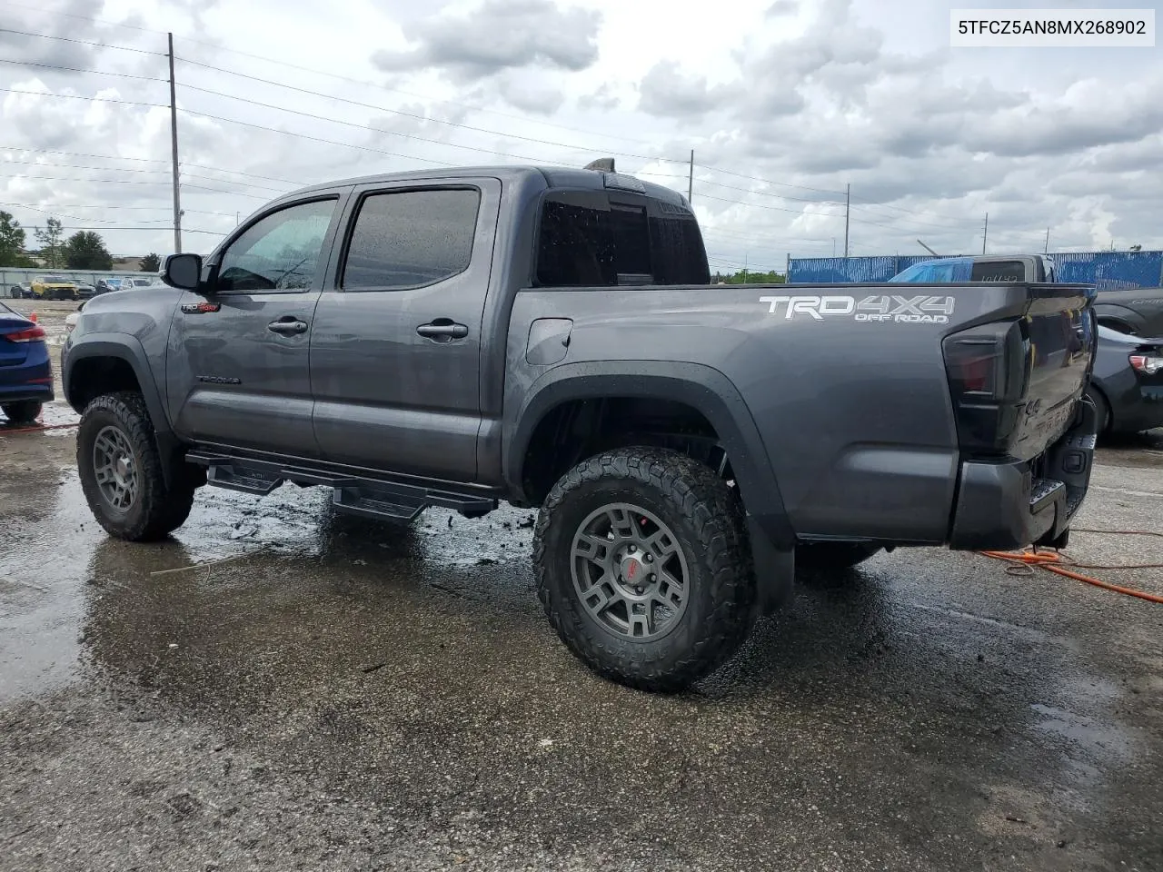 2021 Toyota Tacoma Double Cab VIN: 5TFCZ5AN8MX268902 Lot: 70691814