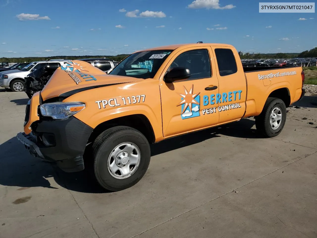 2021 Toyota Tacoma Access Cab VIN: 3TYRX5GN7MT021047 Lot: 70707264