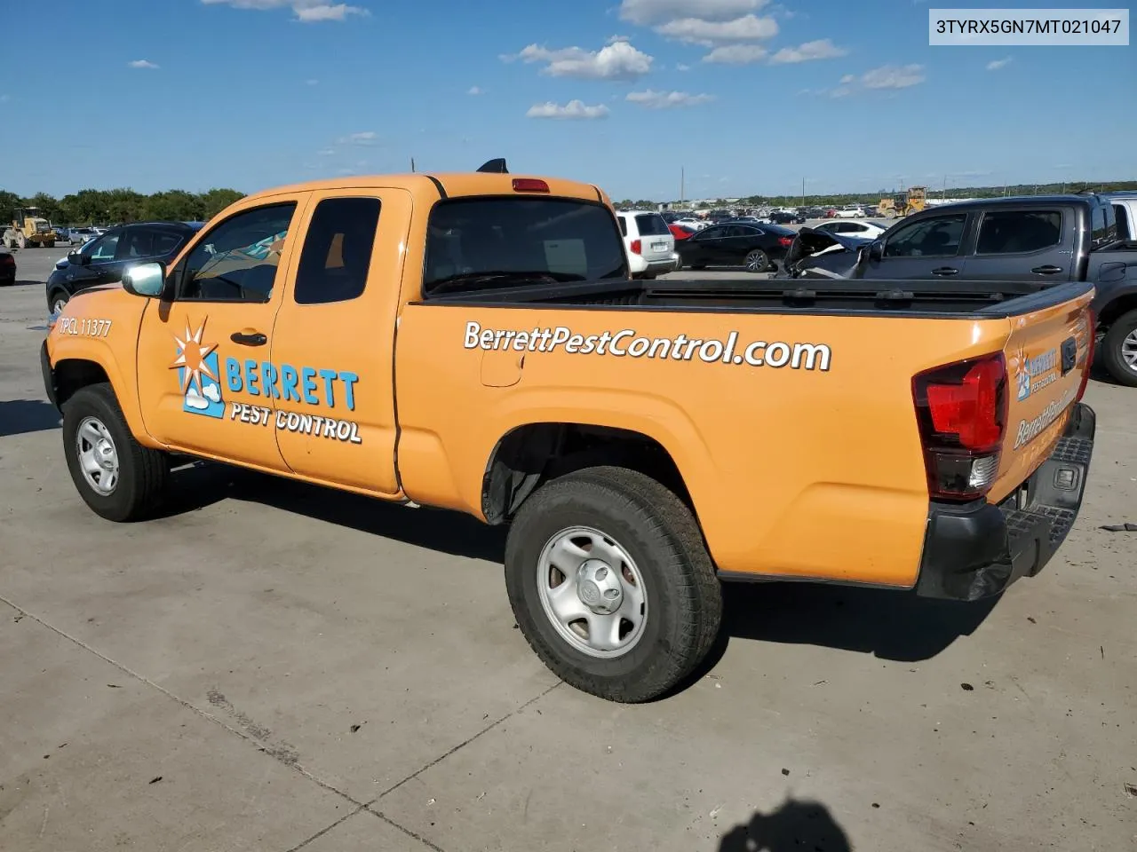 2021 Toyota Tacoma Access Cab VIN: 3TYRX5GN7MT021047 Lot: 70707264