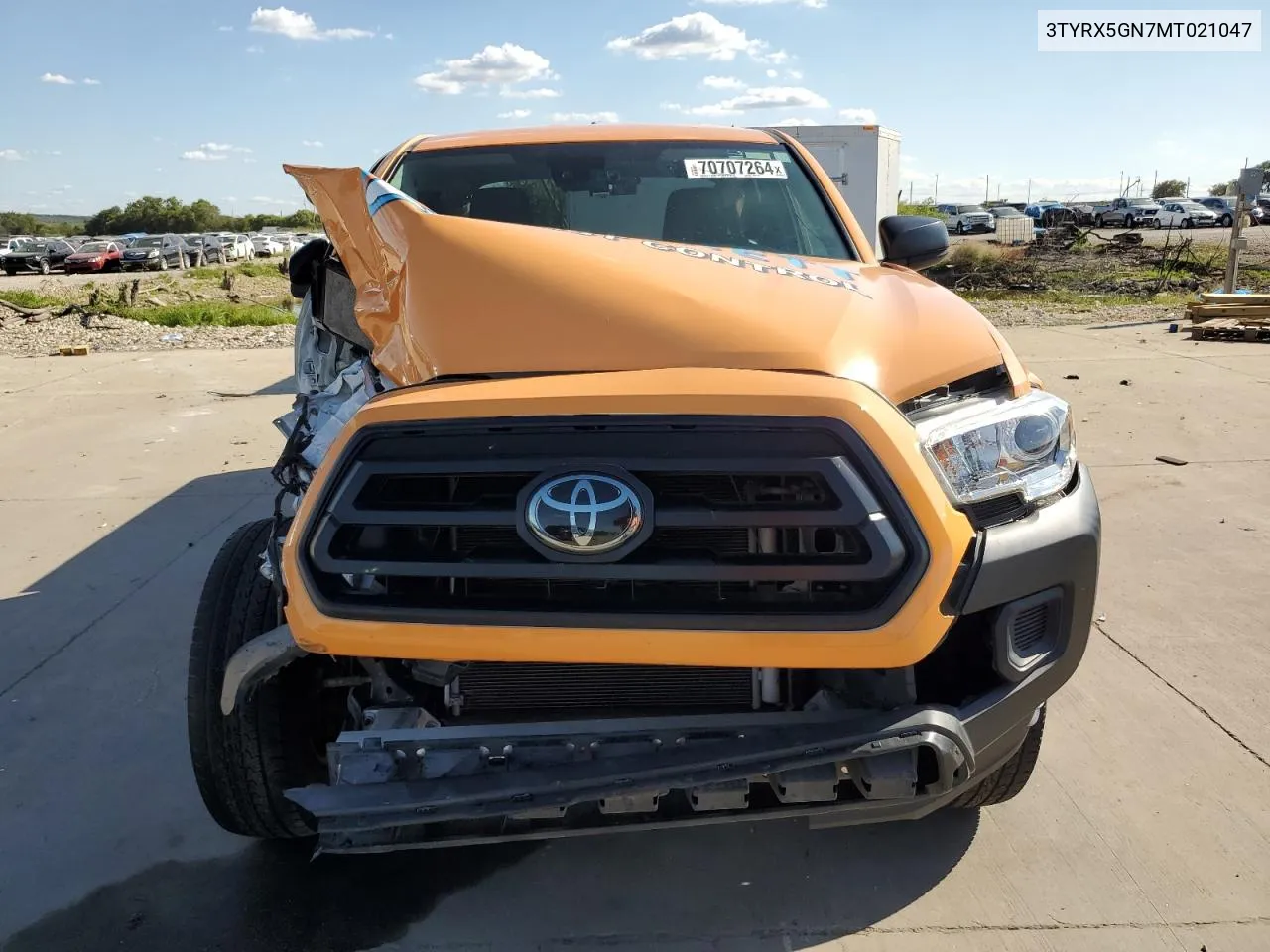 2021 Toyota Tacoma Access Cab VIN: 3TYRX5GN7MT021047 Lot: 70707264