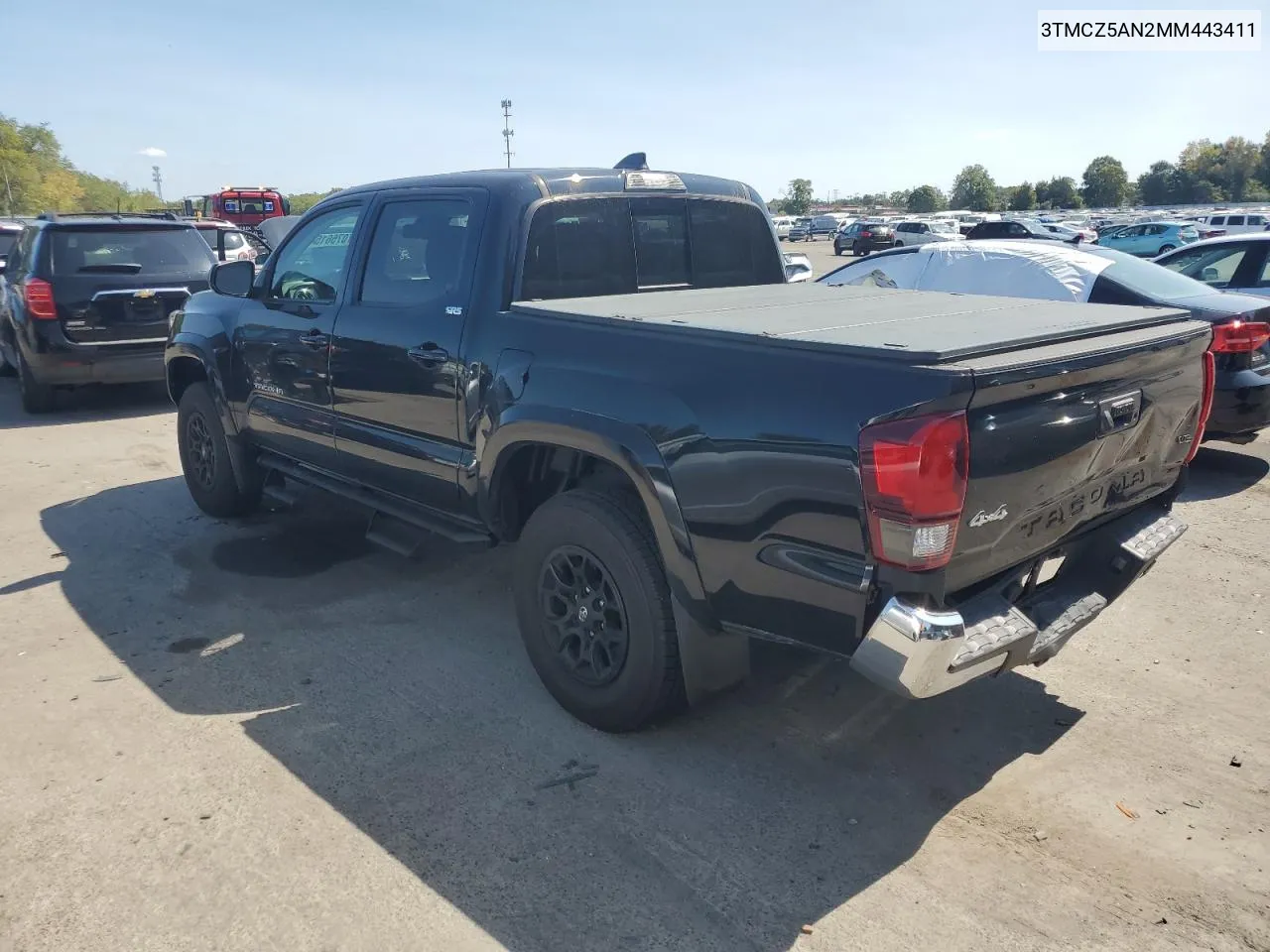 3TMCZ5AN2MM443411 2021 Toyota Tacoma Double Cab