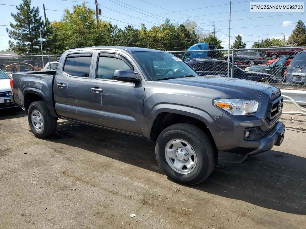 2021 Toyota Tacoma Double Cab VIN: 3TMCZ5AN6MM392723 Lot: 70855254