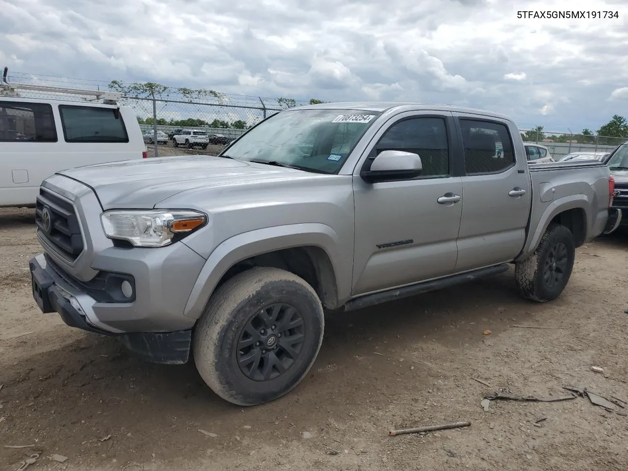 2021 Toyota Tacoma Double Cab VIN: 5TFAX5GN5MX191734 Lot: 70873254