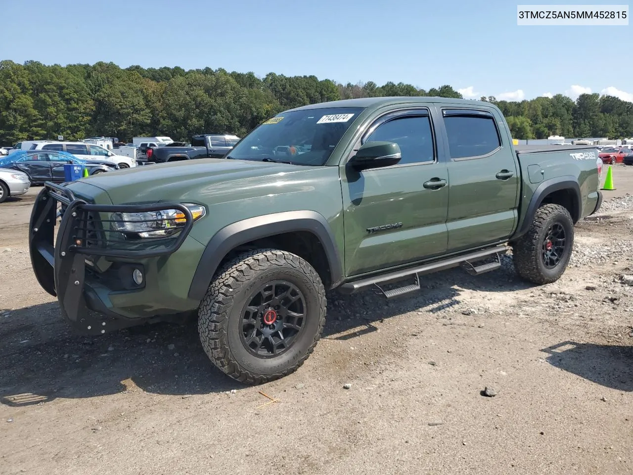 2021 Toyota Tacoma Double Cab VIN: 3TMCZ5AN5MM452815 Lot: 71438474