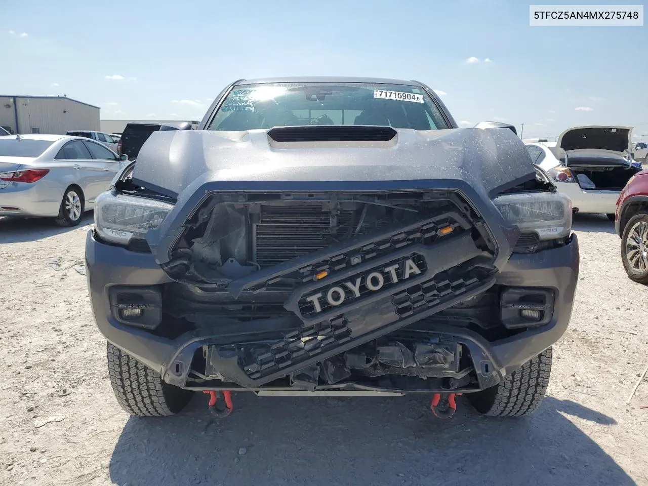 2021 Toyota Tacoma Double Cab VIN: 5TFCZ5AN4MX275748 Lot: 71715904