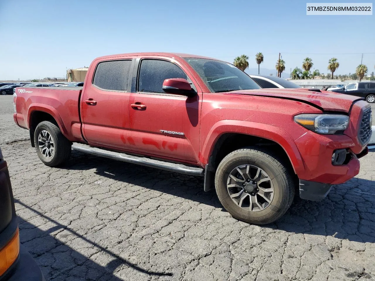 2021 Toyota Tacoma Double Cab VIN: 3TMBZ5DN8MM032022 Lot: 71790914