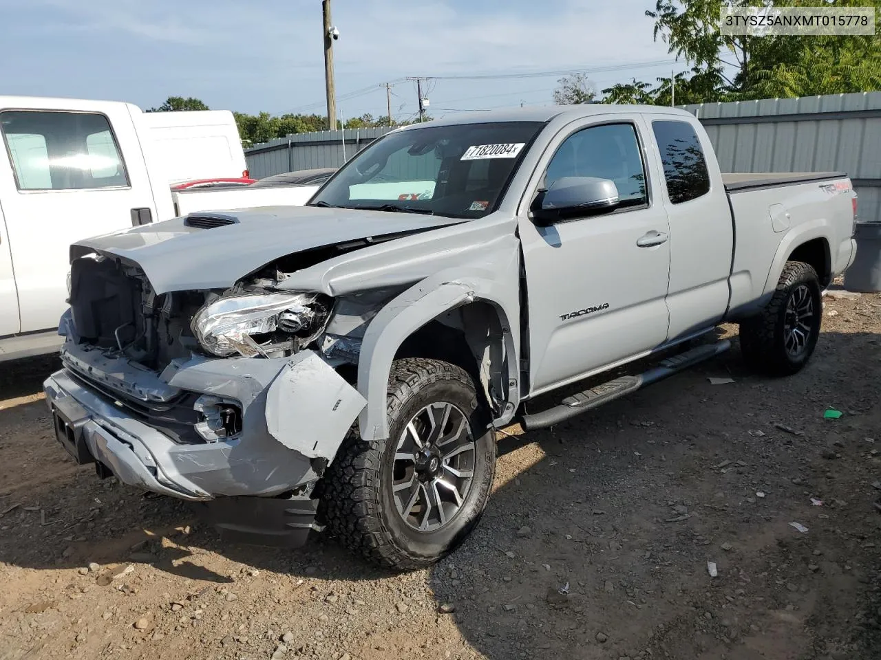 2021 Toyota Tacoma Access Cab VIN: 3TYSZ5ANXMT015778 Lot: 71820084