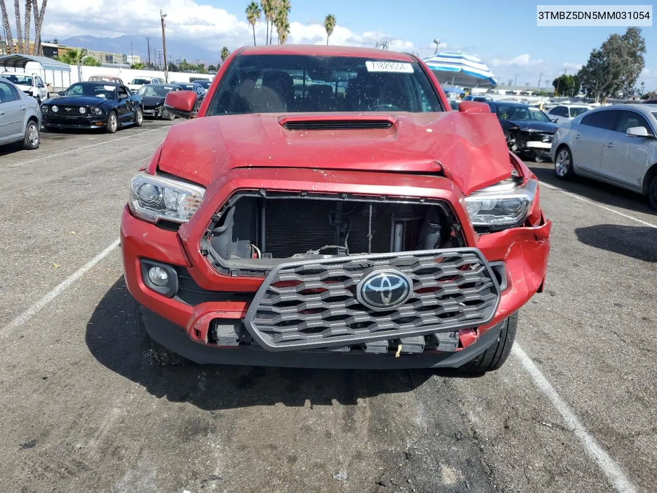 2021 Toyota Tacoma Double Cab VIN: 3TMBZ5DN5MM031054 Lot: 71829554