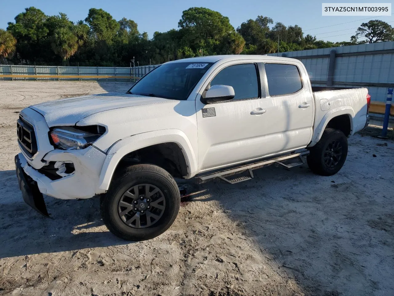 2021 Toyota Tacoma Double Cab VIN: 3TYAZ5CN1MT003995 Lot: 71876954