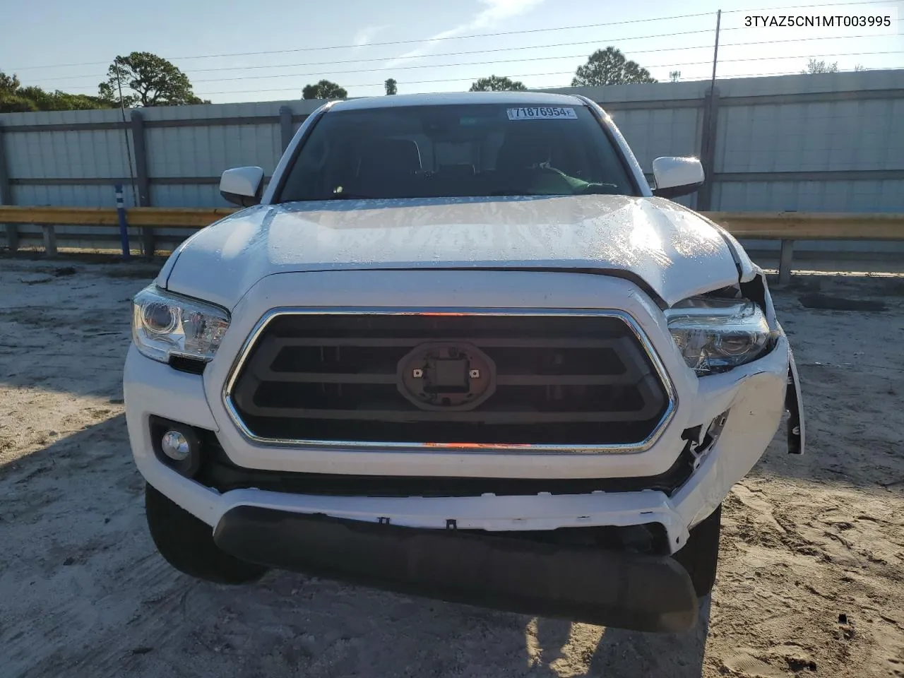 2021 Toyota Tacoma Double Cab VIN: 3TYAZ5CN1MT003995 Lot: 71876954