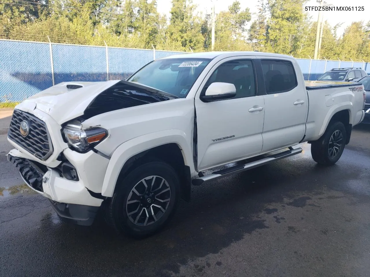 2021 Toyota Tacoma Double Cab VIN: 5TFDZ5BN1MX061125 Lot: 72206434