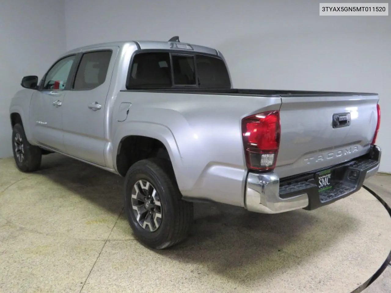 2021 Toyota Tacoma Double Cab VIN: 3TYAX5GN5MT011520 Lot: 72213204