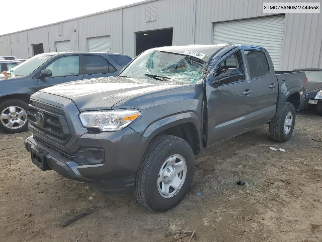 2021 Toyota Tacoma Double Cab VIN: 3TMCZ5AN0MM444668 Lot: 72617304