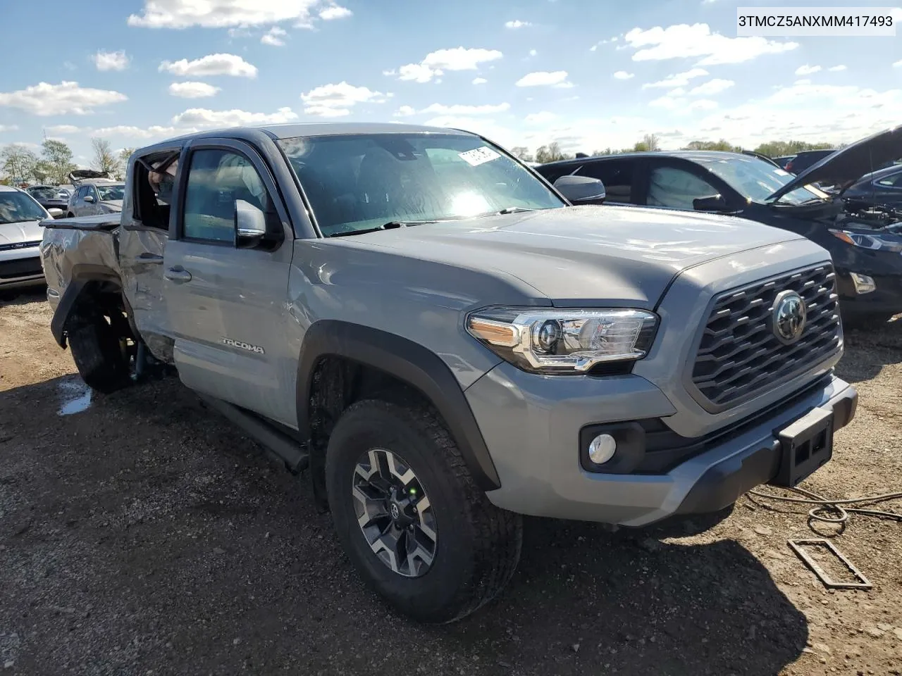 2021 Toyota Tacoma Double Cab VIN: 3TMCZ5ANXMM417493 Lot: 72840254