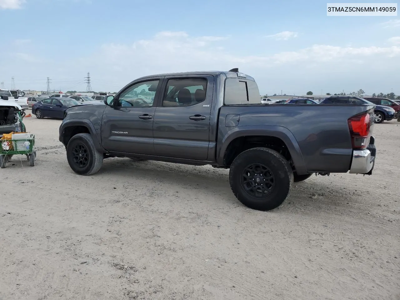 2021 Toyota Tacoma Double Cab VIN: 3TMAZ5CN6MM149059 Lot: 73025834