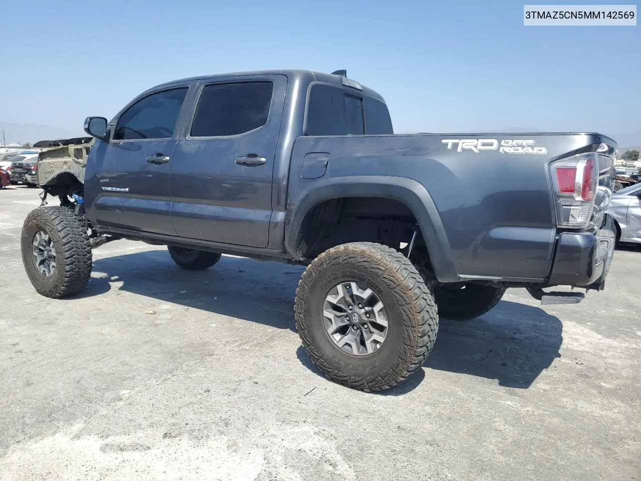 3TMAZ5CN5MM142569 2021 Toyota Tacoma Double Cab