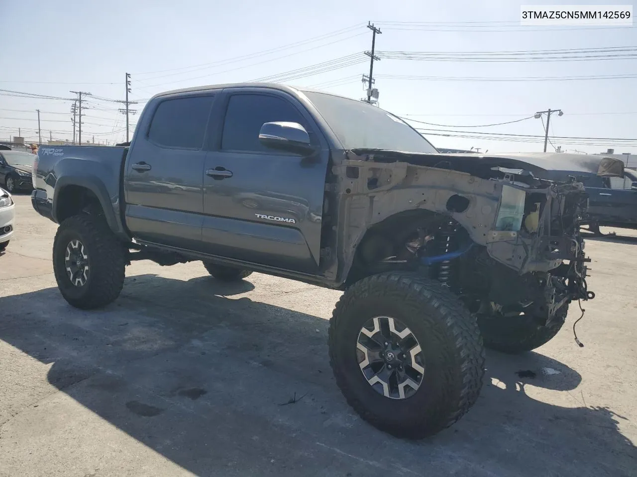 2021 Toyota Tacoma Double Cab VIN: 3TMAZ5CN5MM142569 Lot: 73211654